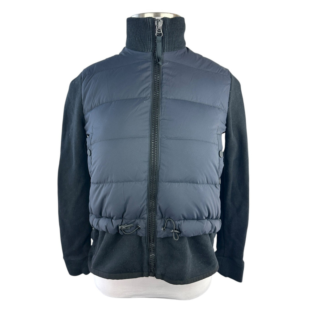 James Perse x Yosemite Mixed Media Jacket Zip Puffer Black Size 1 US Small - Picture 2 of 16